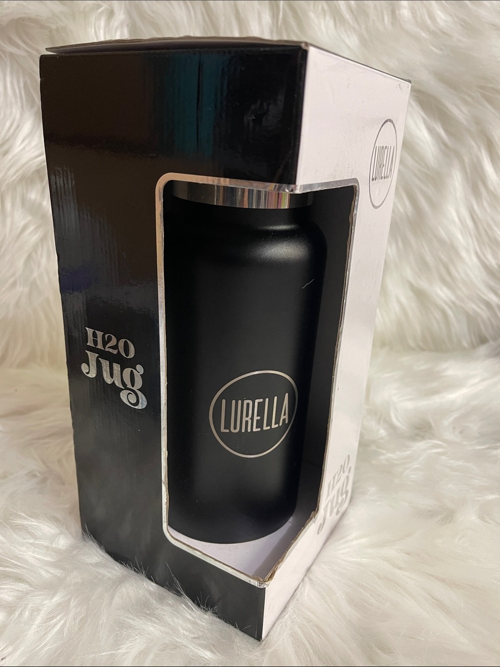 Matte Black H2O Jug - Insulated Womenโs Water Bottle